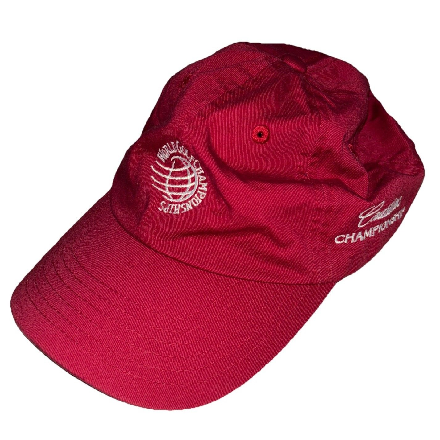 World Golf Championships Red Baseball Cap Hat Cadillac Championship By Imperial